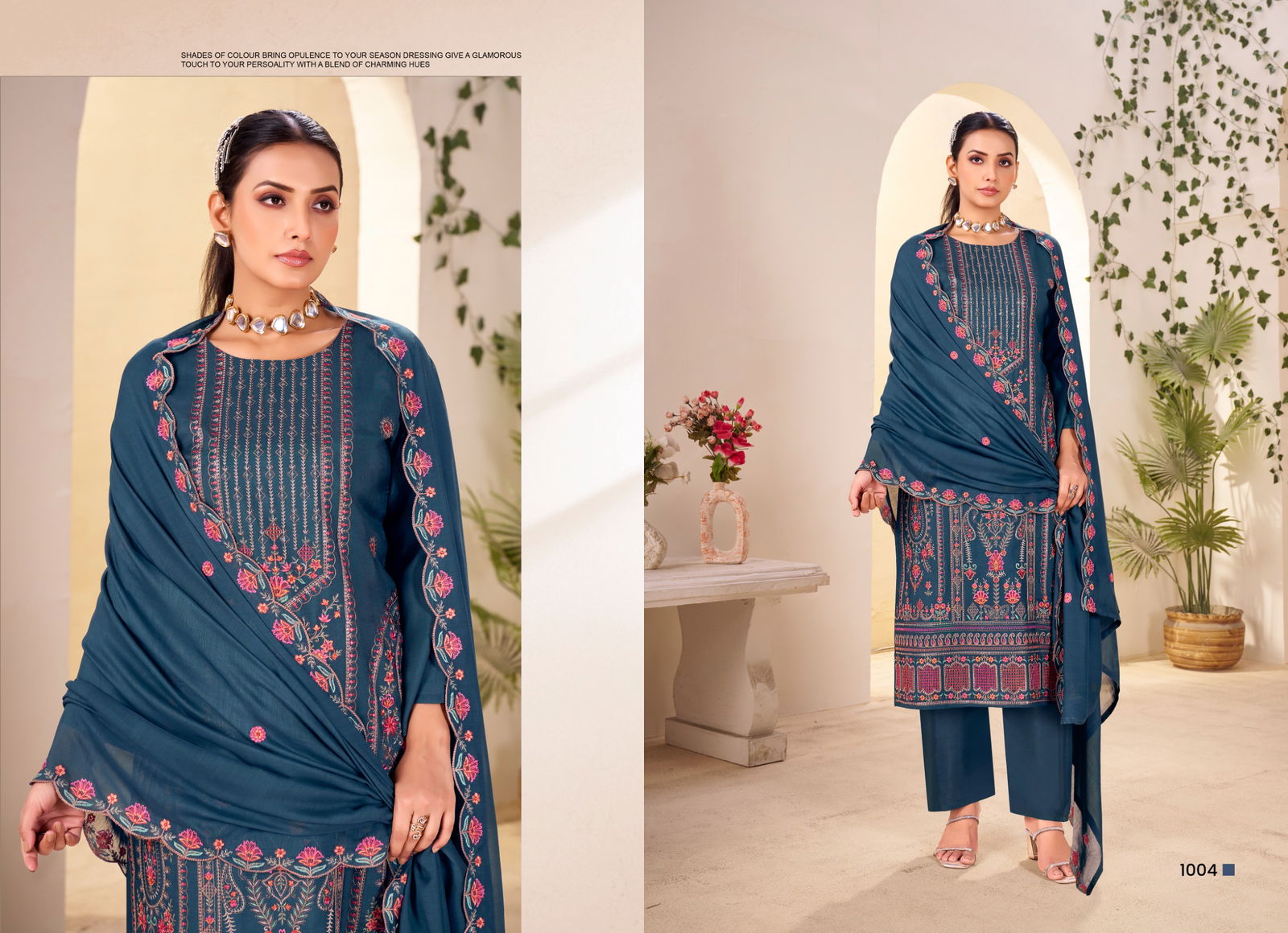 Kainat 2 By Saffron Viscose Embroidery Designer Salwar Kameez Orders In India